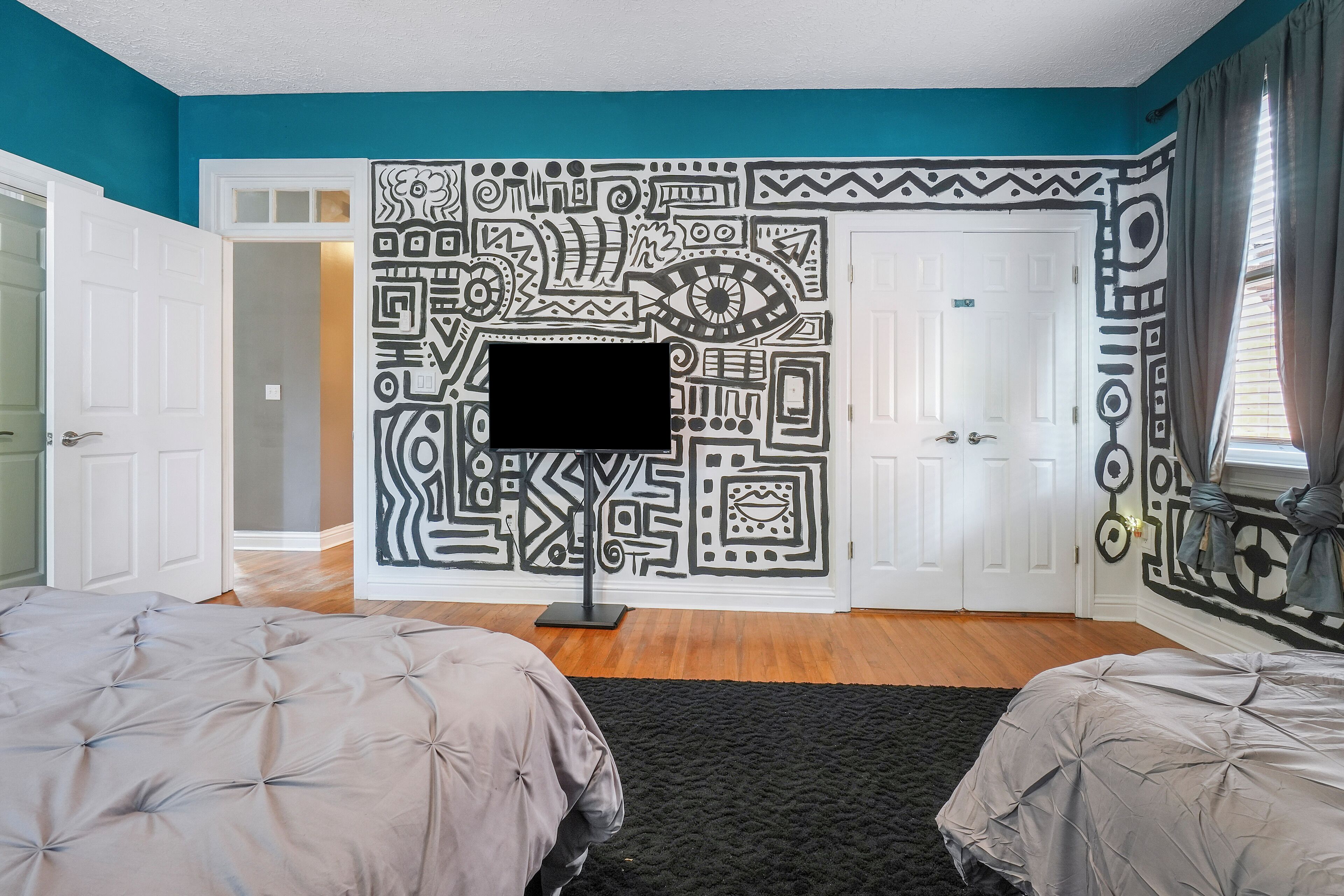 2 chambres, fer et planche à repasser, Wi-Fi, draps fournis