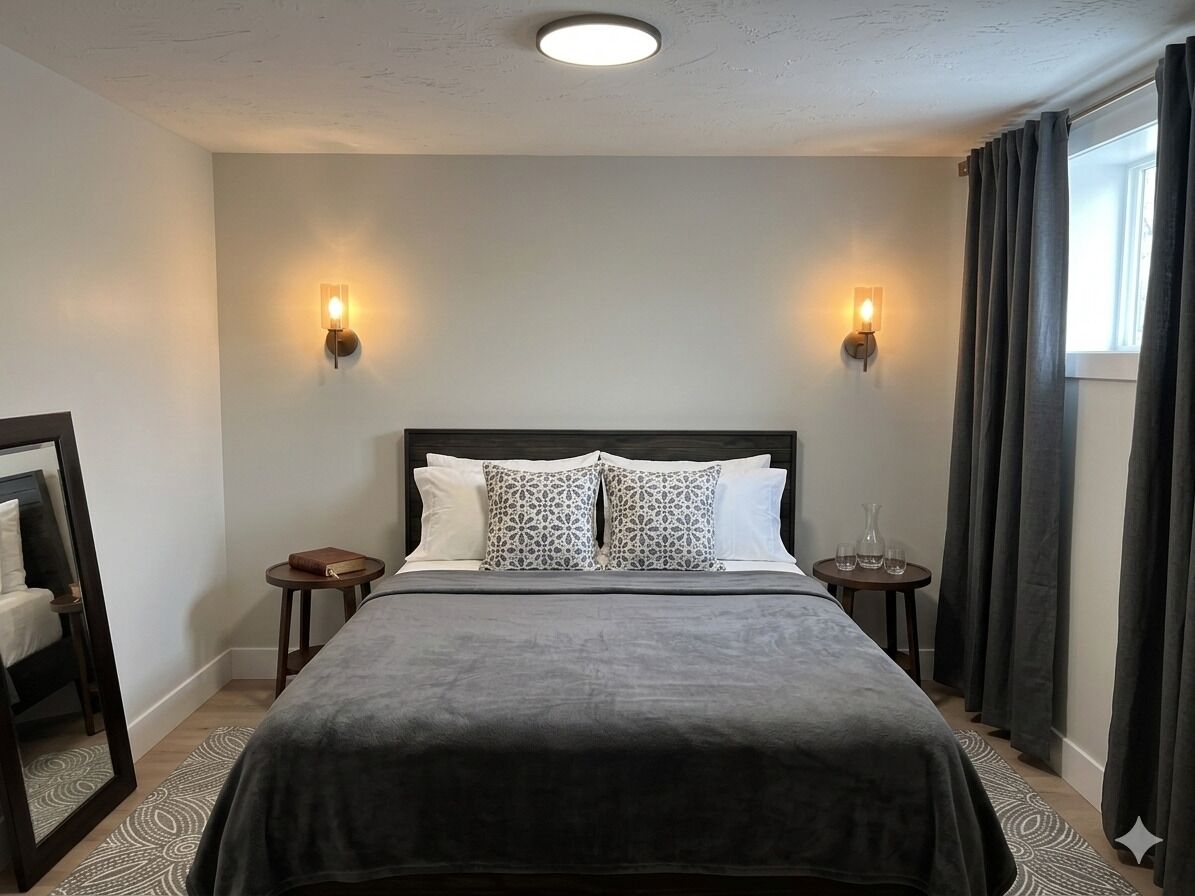 1 slaapkamer, een strijkplank/strijkijzer, gratis wifi, beddengoed