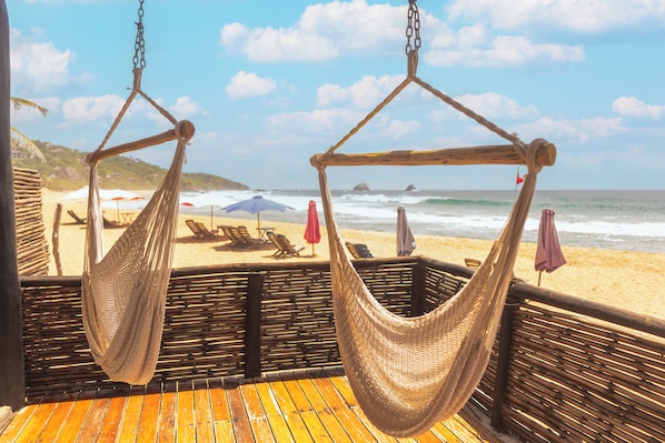 Double Room, Balcony, Beach View | Balcony view - Il Gatto Rosso - Adults Only (San Agustinillo)