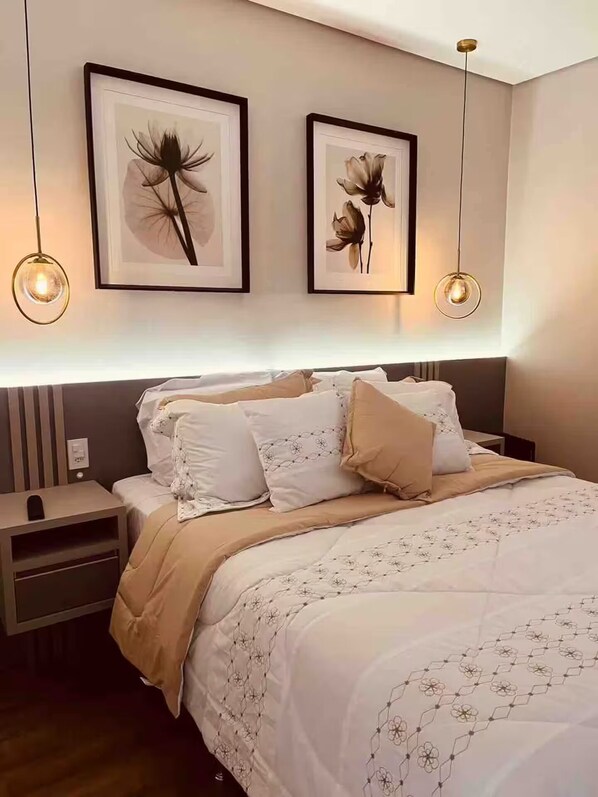 1 habitación, internet y ropa de cama 