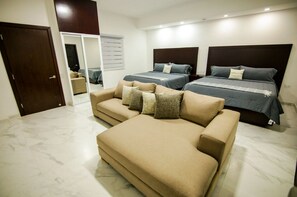 1 bedroom, iron/ironing board, internet, bed sheets