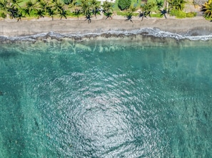 Sun-loungers, beach towels