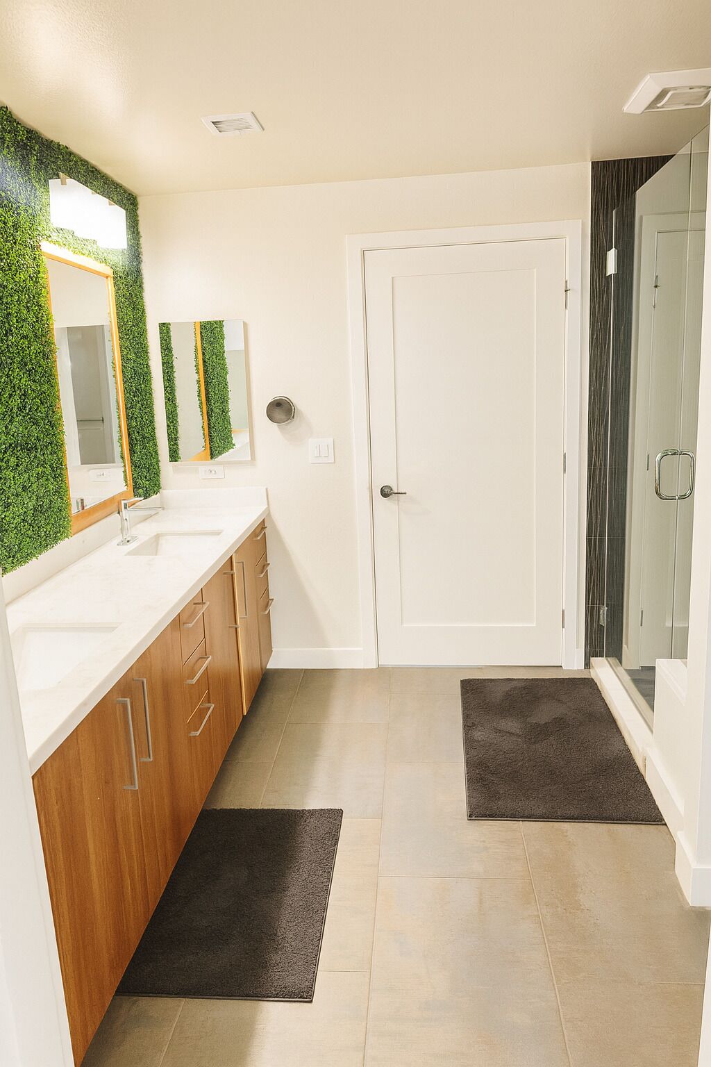 シャワー、ヘアドライヤー、タオル、トイレットペーパー