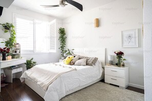 4 bedrooms, iron/ironing board, free WiFi, bed sheets