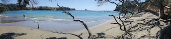 Bach at the beach
- Situated at Taiharuru (east coast near Whangarei, Northland)