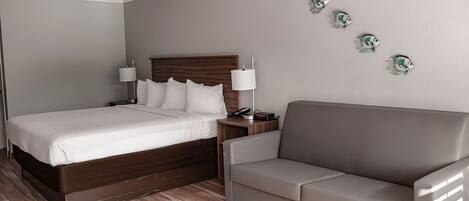 1 slaapkamer, een strijkplank/strijkijzer, gratis wifi, beddengoed