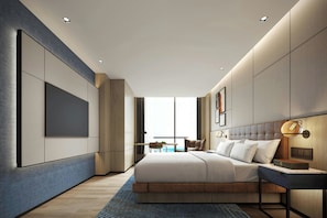 Habitación superior, 1 cama de matrimonio grande, vistas a la ciudad