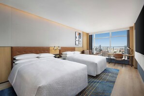 Room, 2 Double Beds (View) | Bathroom | Slippers - Four Points By Sheraton Beijing Sanlitun Workers Stadium (Beijing)