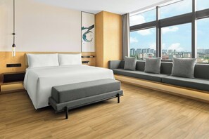 Chambre Affaires, 1 très grand lit, vue ville