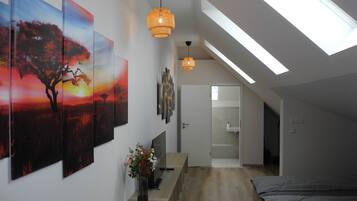 2 chambres, fer et planche Ă repasser, Wi-Fi, draps fournis