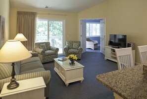 TV, DVD player - 2BR Island Getaway w/ Pool, BBQ Area & Easy Ride to Hilton Head Beaches (Hilton Head Island)