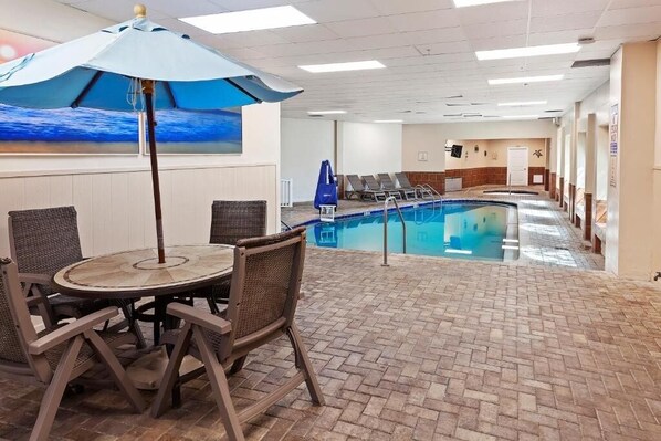 Indoor pool, a heated pool