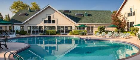 Indoor pool, a heated pool
