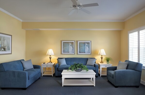 TV, DVD player, ping pong