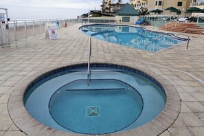 Indoor pool, a heated pool - Beachside 1 Bedroom Condo – Gorgeous Ocean Views + Pool, Ideal for Couples (Ormond Beach)