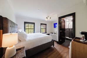 King Suite - Allen Street View | Individually decorated, individually furnished, blackout curtains