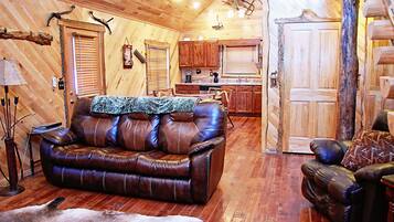 Televisión, chimenea, reproductor de DVD y futbolito