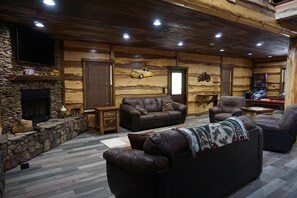 TV, fireplace, DVD player