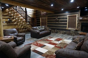 Interior - 6-Bedroom Master Deluxe, 5.5-Bath Log Cabin with Theater Room (chapmanville)