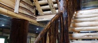 6-Bedroom Master Deluxe, 5.5-Bath Log Cabin with Theater Room