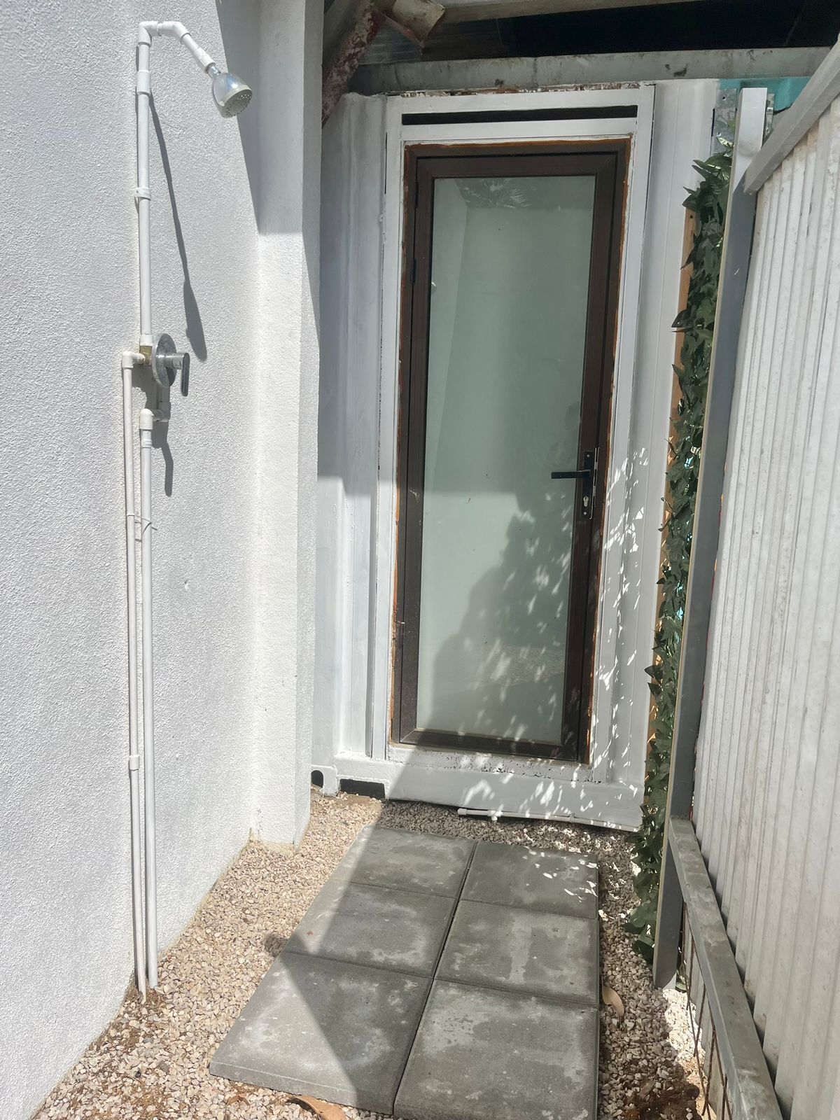 公寓, 多张床, 露台, 花园景观 | 浴室淋浴