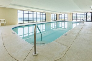 Indoor pool - Grand Pointe 306 | Beachfront, Pools, Saunas, Hot Tub | My Beach Getaways (Orange Beach)