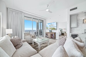 TV - Beachfront Spanish Key | Steps from Flora Bama | Pools, Hot Tub, Gym & More! | My Beach Getaways (Pensacola)