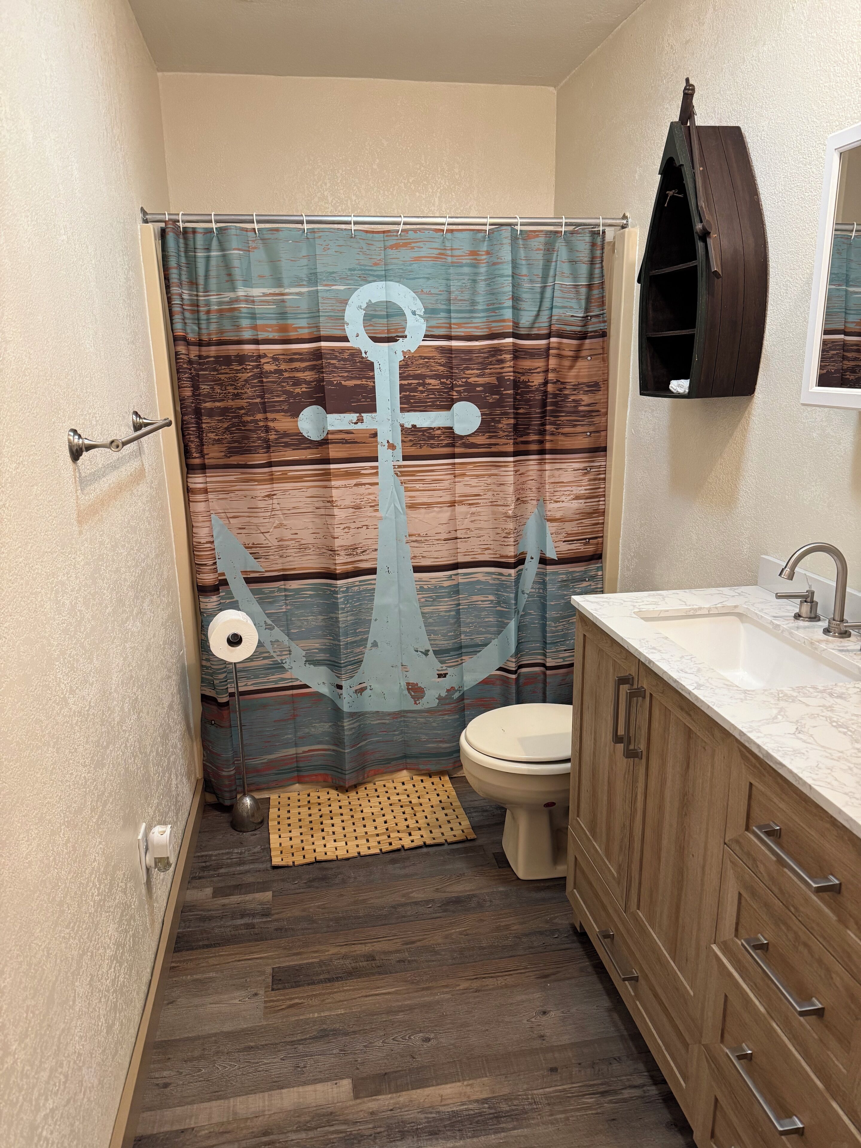 Håndklær, såpe og toalettpapir