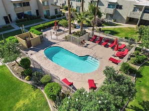 A heated pool