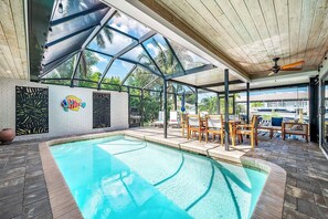 A heated pool