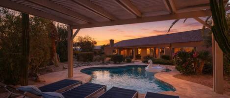 A heated pool