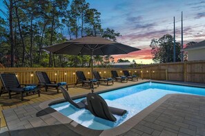 Pool - Heated Pool, Arcade Room, Beach - New Beautiful Spacious House in PCB, sleeps 14 (Panama City Beach)
