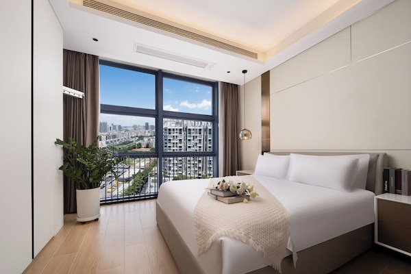 Superior Double Room, City View | Premium bedding, desk, laptop workspace, blackout drapes
