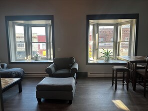 Premium Apartment, City View | Living area