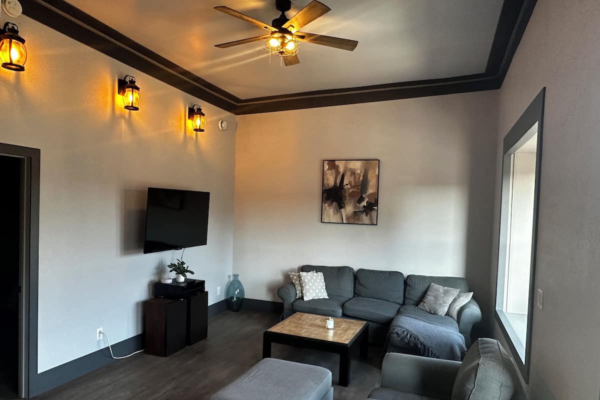 Premium Apartment, City View | Living area