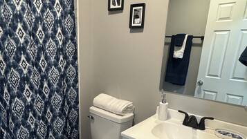 Towels, soap, toilet paper