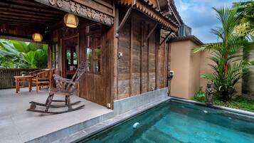 Villa, Private Pool, Garden View | Free WiFi, bed sheets