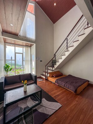 Vila Keluarga, balkon, pemandangan kebun | Area keluarga