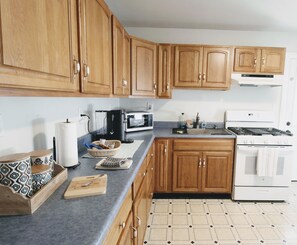 Microwave, oven, stovetop