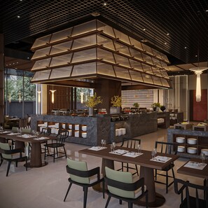 Free daily buffet breakfast