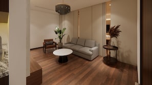 In-room safe, desk, laptop workspace, soundproofing