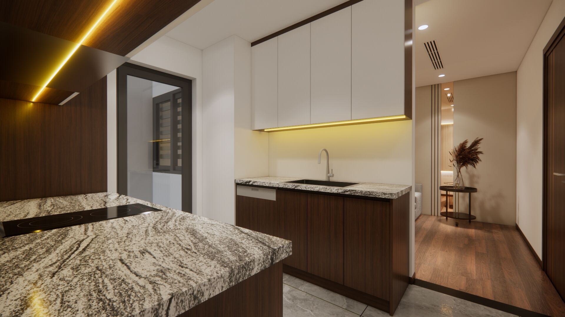 行政双床房, 城市景观 | 客房内保险箱、办公桌、笔记本电脑工作区、隔音