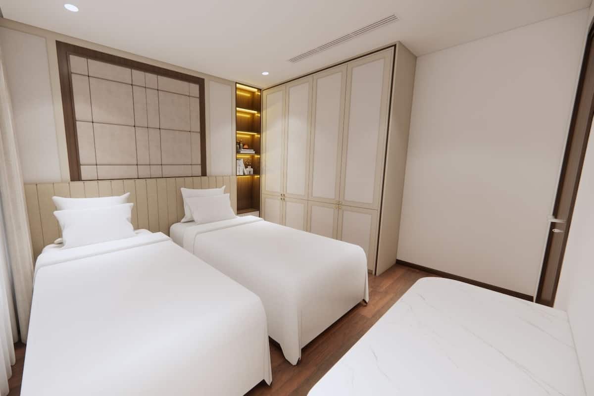 Luxury Twin Room, City View | In-room safe, desk, laptop workspace, soundproofing