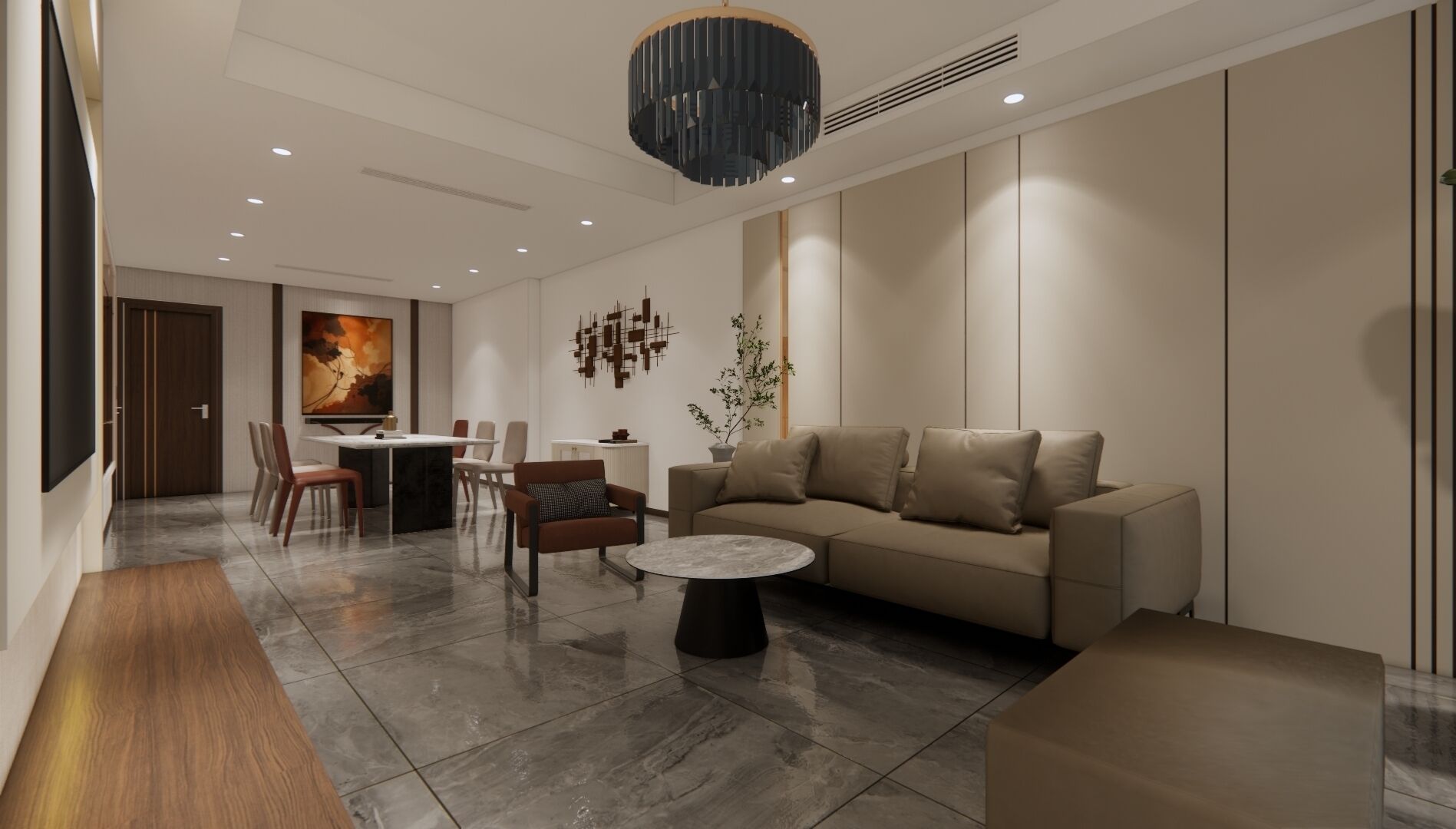 Studiosuite – executive | Safe på rommet, skrivebord, skrivebord for bærbar PC og lydisolert