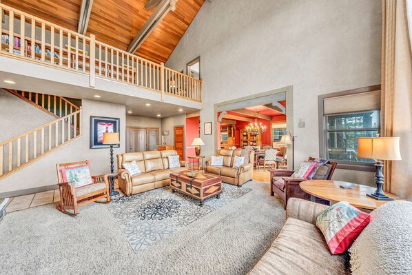 TV, fireplace, video games, offices