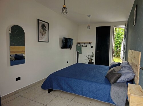 Room with garden. Cholula