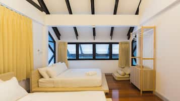 5 slaapkamers, een strijkplank/strijkijzer, wifi, beddengoed