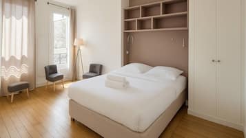 1 chambre, fer et planche Ă repasser, draps fournis