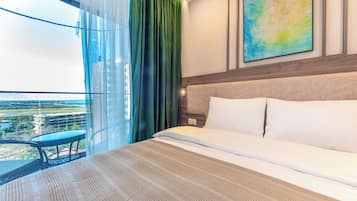 Premium Apartment, Balcony, City View | In-room safe, desk, iron/ironing board, free WiFi