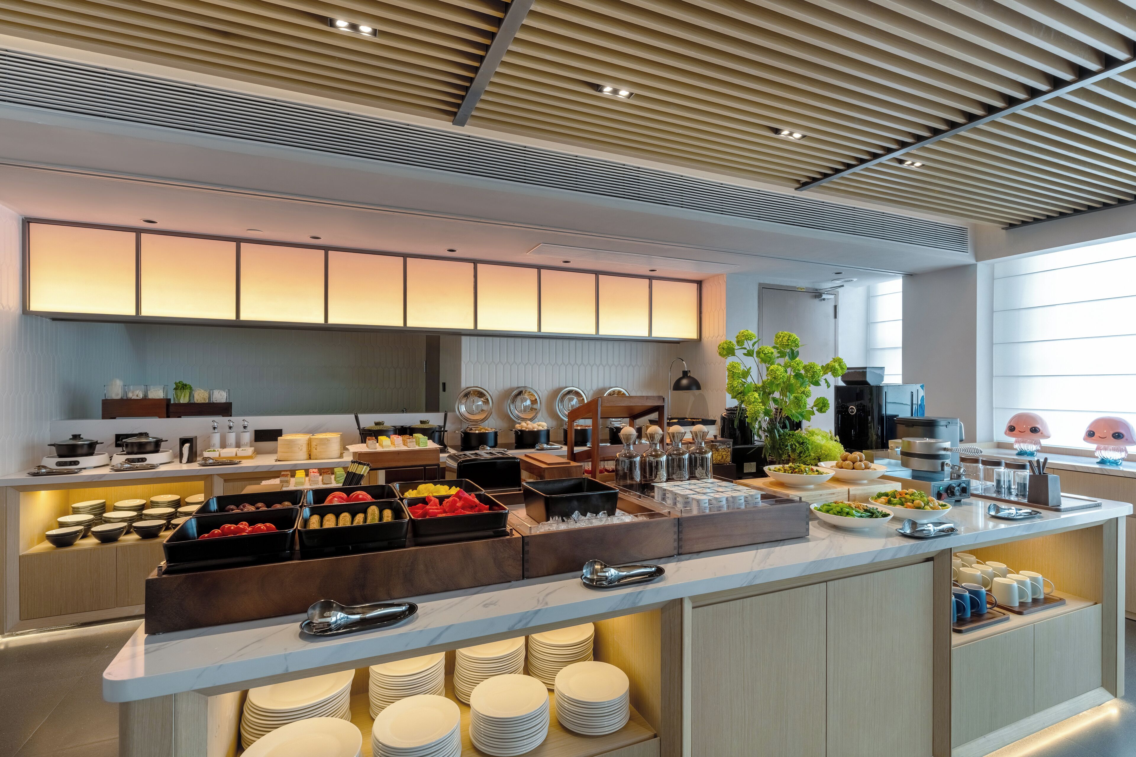 Desayuno buffet diario (CNY 48 por persona)